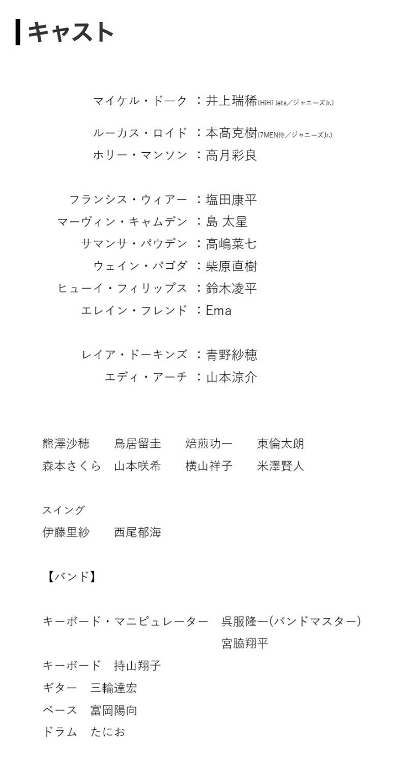 ミュージカル『ルーザーヴィル』｜公演ご案内ラインアップ｜御園座