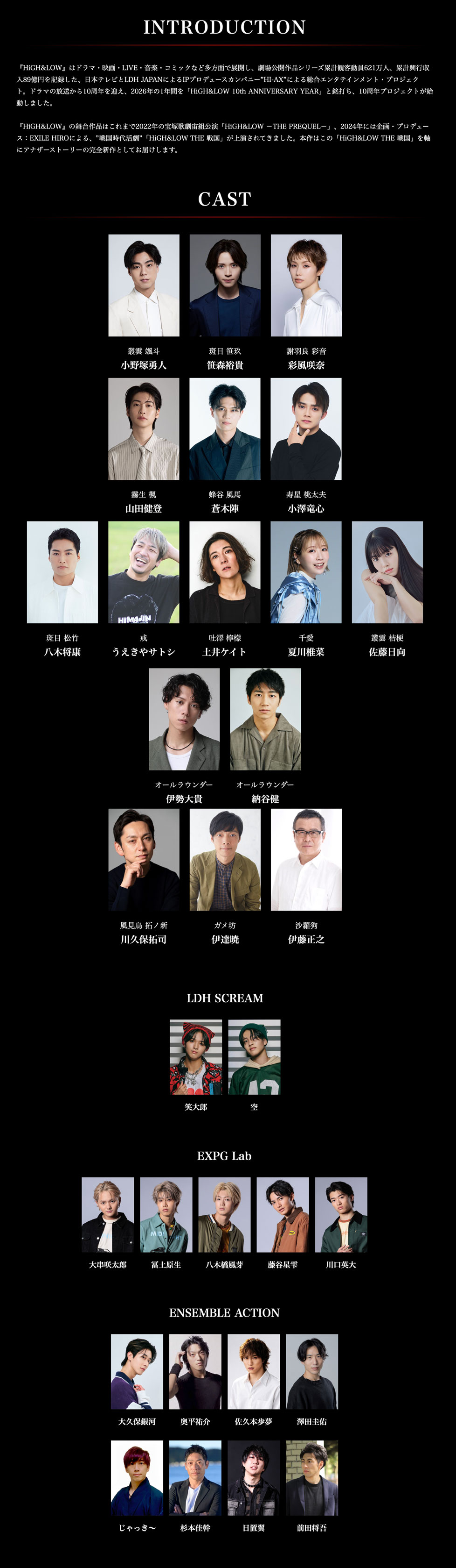 舞台『HiGH&LOW THE 戦国 外伝』内容